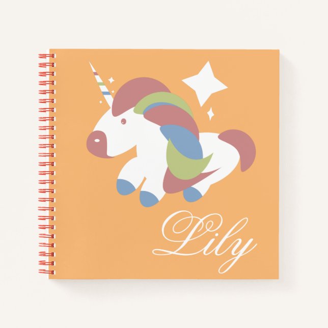 Carnet Conception de licorne mignonne éclat de prance  (Devant)