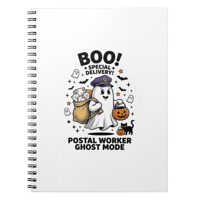 Carnet Conception de livraison d'Halloween en mode fantôm (Devant)