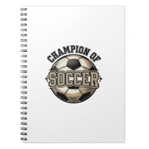 Carnet Conception de maillot de champion de football vint