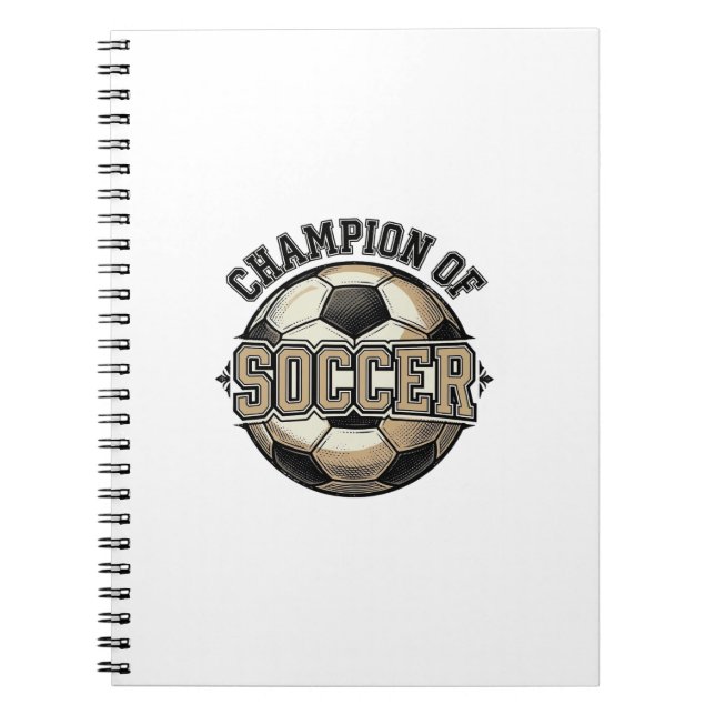 Carnet Conception de maillot de champion de football vint (Devant)