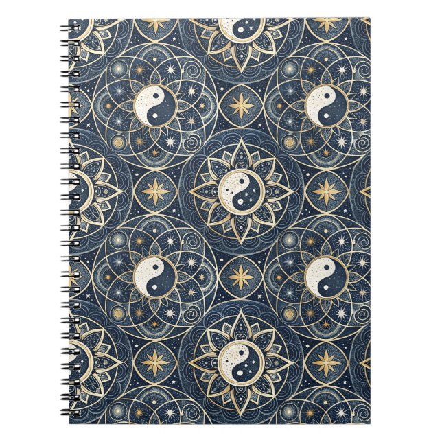Carnet Conception de Mandala d'Harmonie Céleste Yin Yang (Devant)
