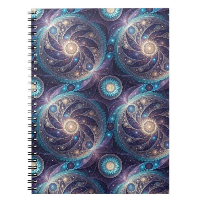 Carnet Conception de mandala en spirale de galaxie cosmiq (Devant)