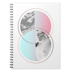 Carnet Conception de marbre géométrique de Scandi