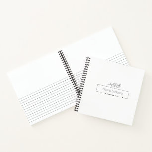 Carnet Conception de mariage naturel minimaliste organiqu