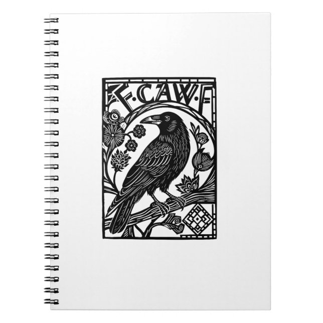 Carnet Conception de mème de dicton drôle de corbeau F Ca (Devant)