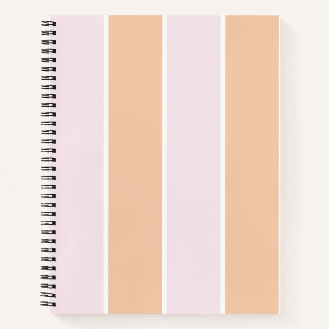 Carnet Conception de motif à rayures verticales de couleu (Devant)