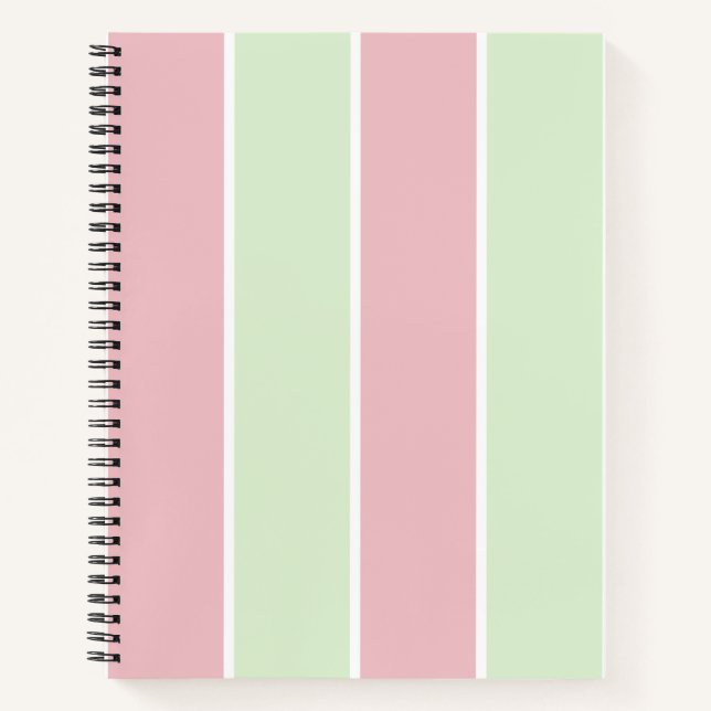 Carnet Conception de motif à rayures verticales de couleu (Devant)