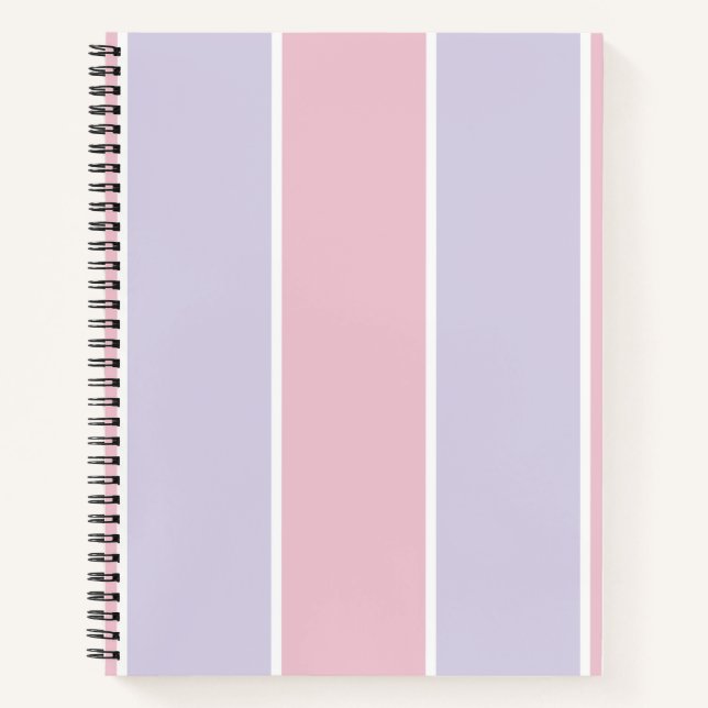 Carnet Conception de motif à rayures verticales de couleu (Devant)
