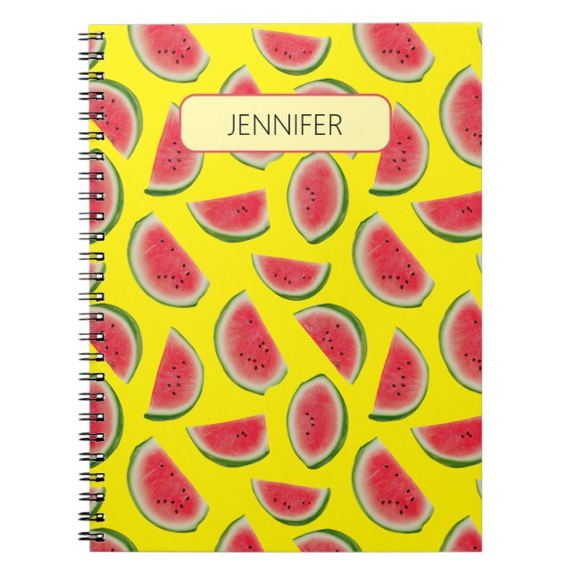 Carnet Conception de motif de tranche de pastèque réalist (Devant)