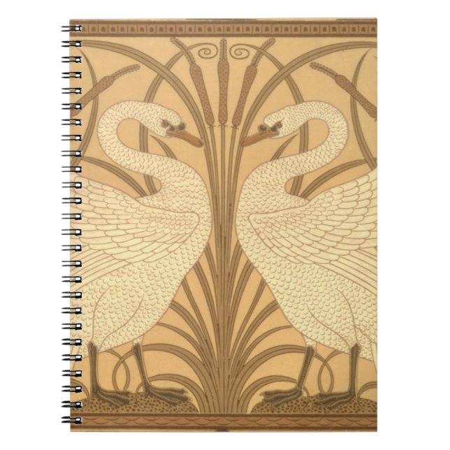 Carnet Conception de papier peint de cygne (Devant)
