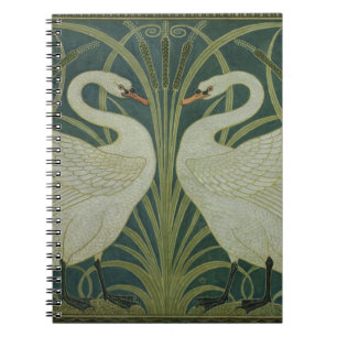 Carnet Conception de papier peint de "cygne, de