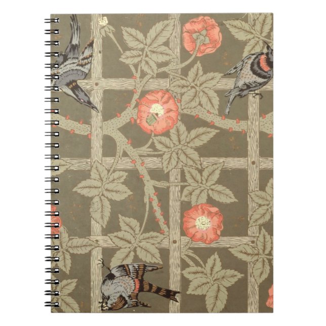 Carnet Conception de papier peint de treillis avec un (Devant)