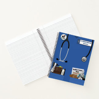 Carnet Conception de poches bleues vétérinaires