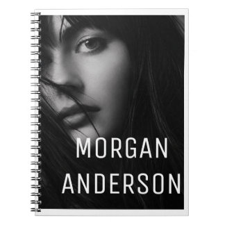 Carnet Conception de portrait noir et blanc Morgan Anders
