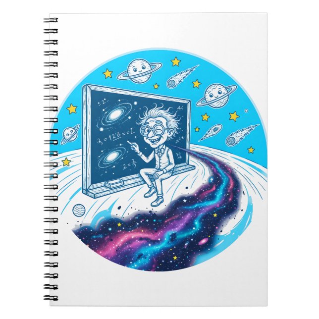 Carnet Conception de professeur cosmique d'inclusion (Devant)
