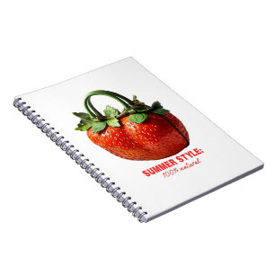Carnet Conception de sac à main fraise - Été hyper-réalis
