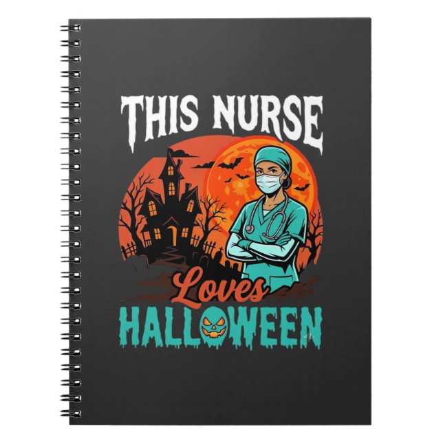 Carnet Conception de soins infirmiers Halloween épouvanta (Devant)