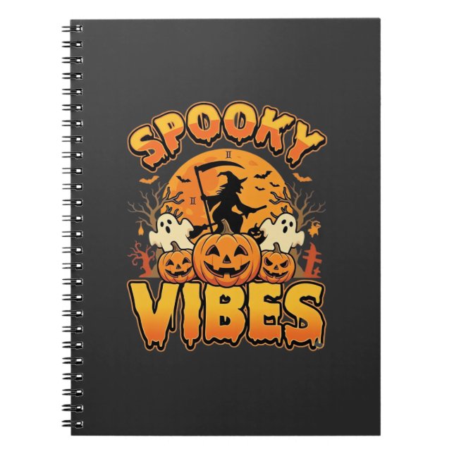 Carnet Conception de sorcière de citrouille d'Halloween V (Devant)