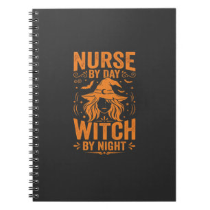 Carnet Conception de sorcière infirmière Halloween