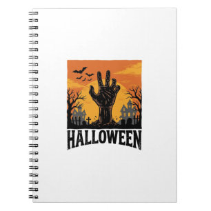 Carnet Conception de T-shirt de main de zombie de cimetiè