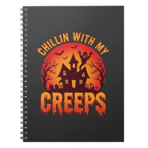 Carnet Conception de T-Shirt Halloween Chillin With My Cr