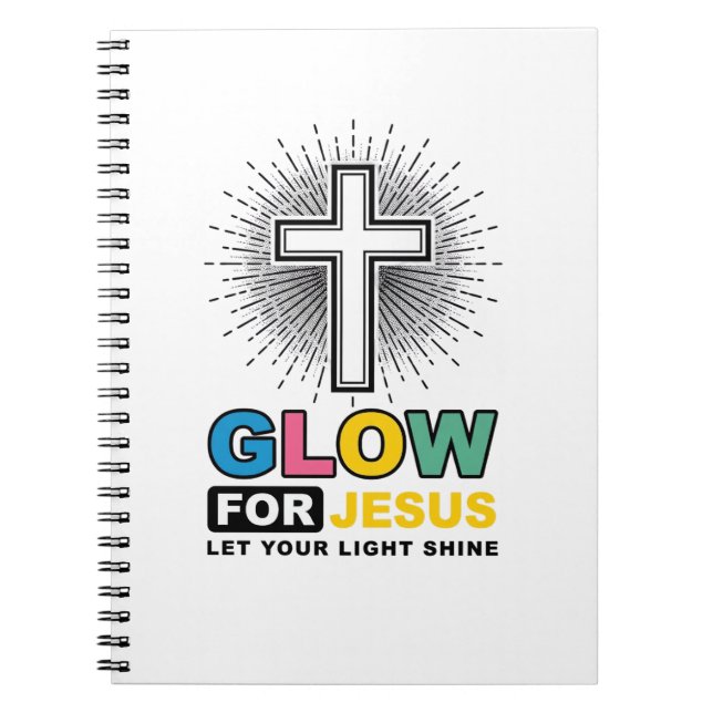 Carnet Conception de t-shirt lumineux Croix chrétienne Br (Devant)
