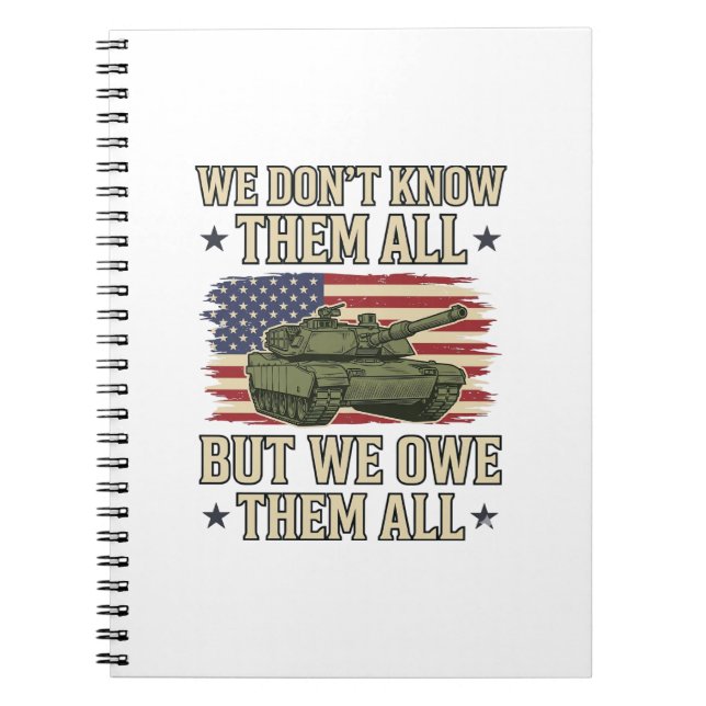 Carnet Conception de T-shirt patriotique de char de souve (Devant)
