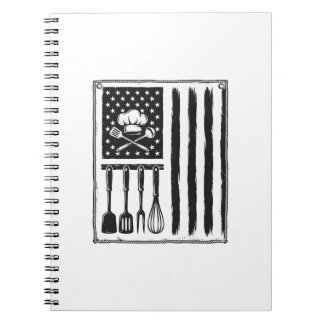 Carnet Conception de T-shirt Ustensiles de Cuisine Drapea