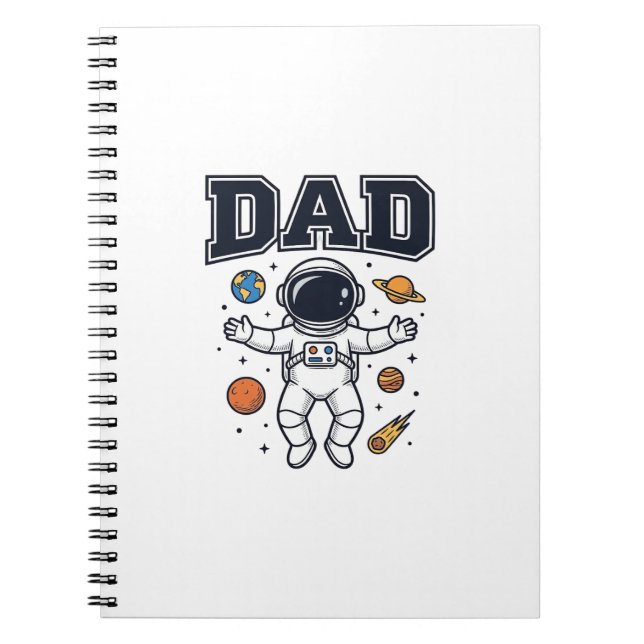Carnet Conception de T-shirt Vector Space Astronaute Papa (Devant)