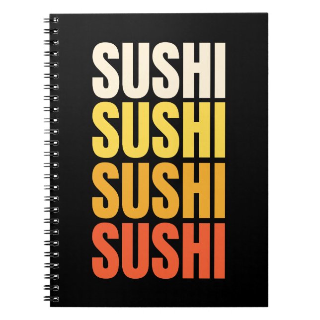 Carnet Conception de texte de Sushi (Devant)
