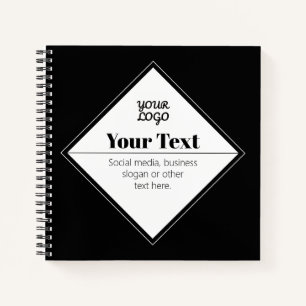 Carnet Conception de texte moderne éditable & Votre logo