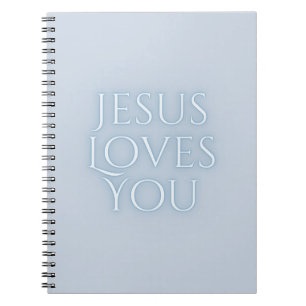 Carnet Conception de typographie chrétienne Jésus aime
