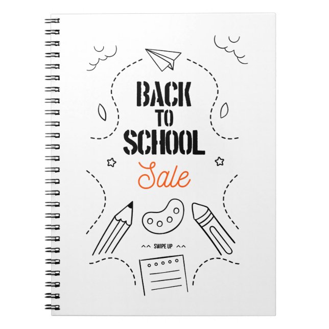 Carnet Conception de typographie de rentrée scolaire (Devant)