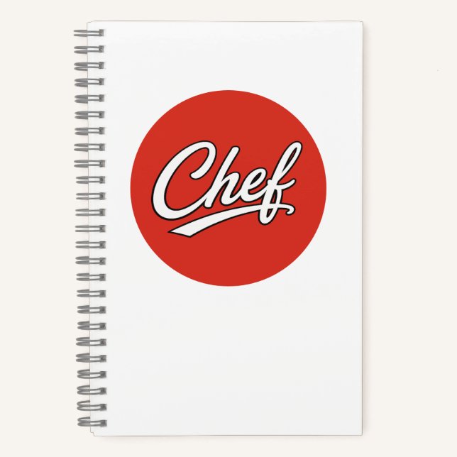 Carnet Conception de typographie de script de chef minima (Recto)