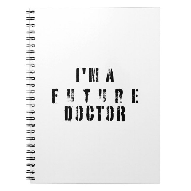 Carnet Conception de typographie grunge de futur docteur (Devant)