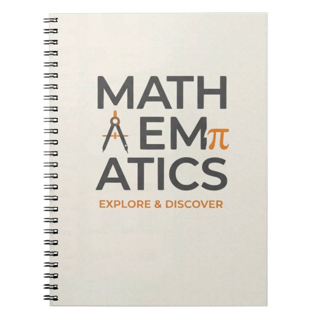 Carnet Conception de typographie pour professeur de mathé (Devant)