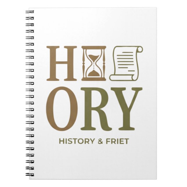 Carnet Conception de typographie pour professeur d'histoi (Devant)