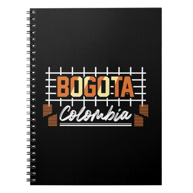 Carnet Conception de typographie rétro Bogota Colombie (Devant)