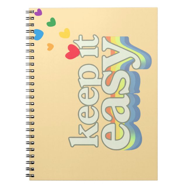 Carnet Conception de typographie Rétro Fierté facile à vi (Devant)