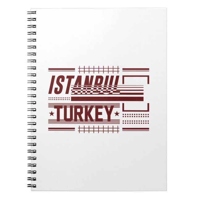 Carnet Conception de typographie urbaine moderne Istanbul (Devant)