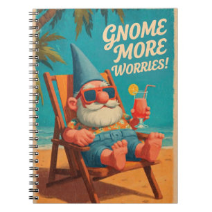 Carnet Conception de vacances à la plage de gnome de styl