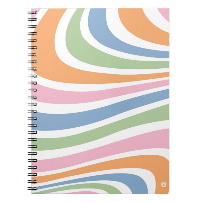 Carnet Conception de vague rétro (Devant)