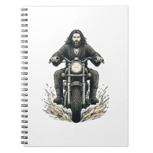 Carnet Conception de vecteur de cavalier de moto de gravu