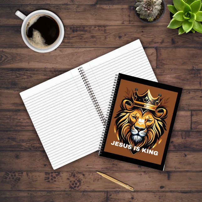 Carnet Conception de visage de lion Jésus est roi (Créateur téléchargé)
