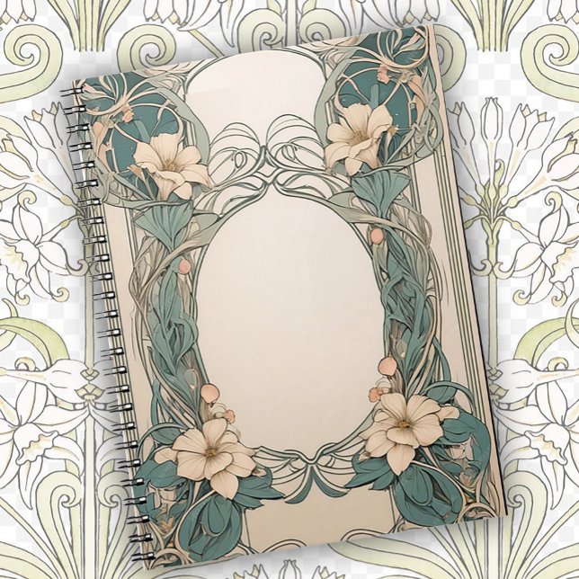 Carnet Conception Décorative Florale Art Nouveau (Créateur téléchargé)