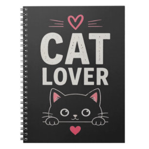 Carnet Conception d'illustration de chat minimal mignon a