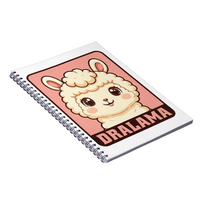 Carnet Conception d'illustration de lama mignon (Côté Droit)