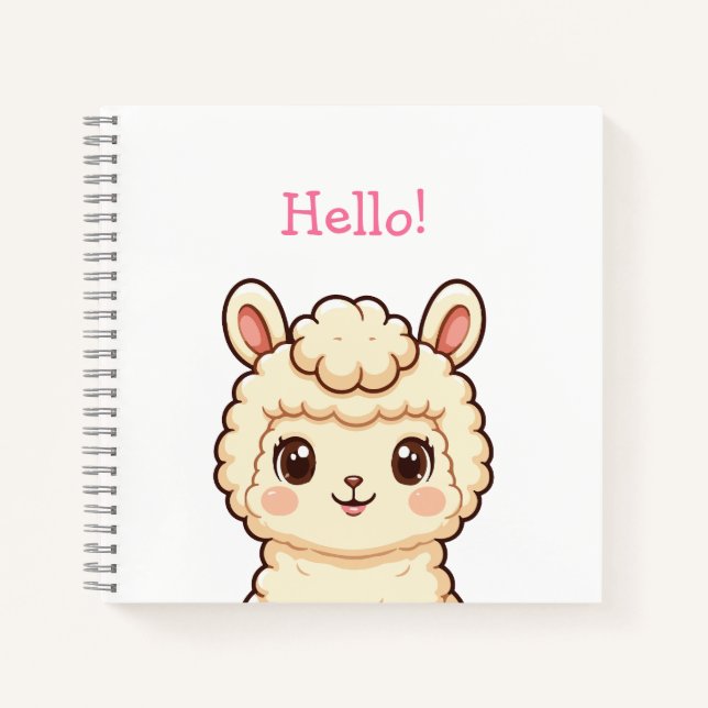 Carnet Conception d'illustration de lama mignon (Devant)