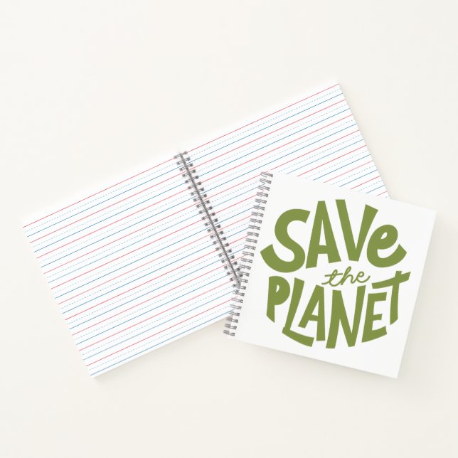 Carnet Conception Éco Sauvegarde de la Planète (Intérieur)