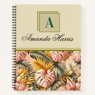 Carnet conception florale personnalisée tropicale